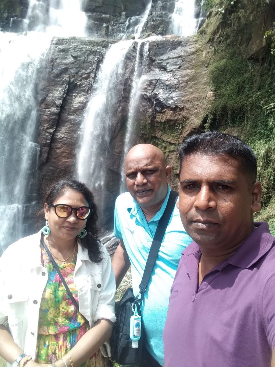 Adventurous group in orange life jackets – water activity private tour Sri Lanka